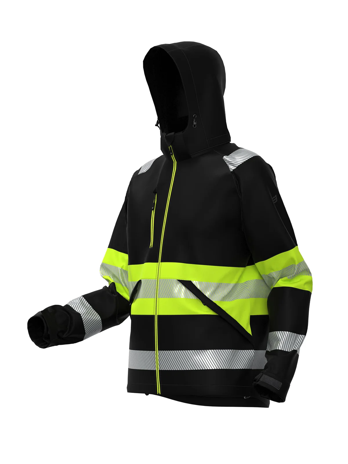 Јакна од softshell VALENCIA Hi-vis Class 1 – прикажи 3