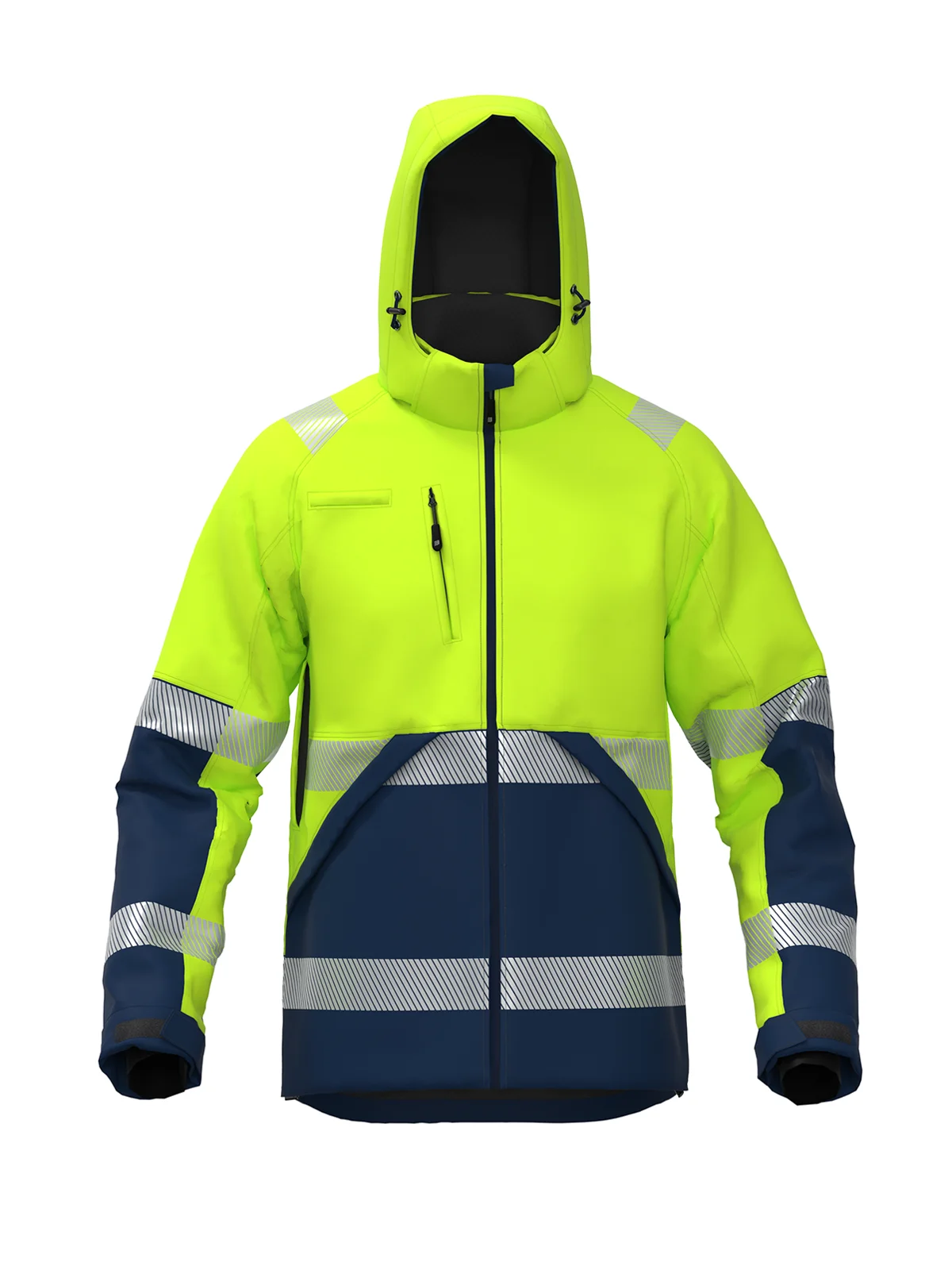 Зимска јакна од softshell VALENCIA Hi-vis Class 2 – прикажи 6