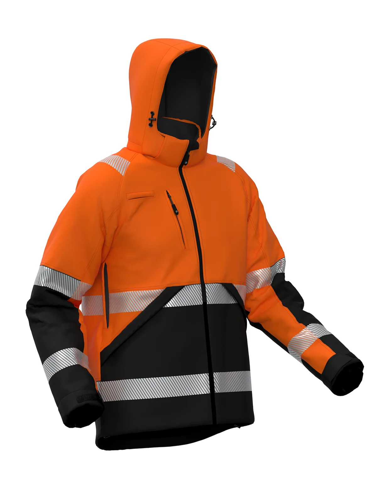 Зимска јакна од softshell VALENCIA Hi-vis Class 2 – прикажи 12