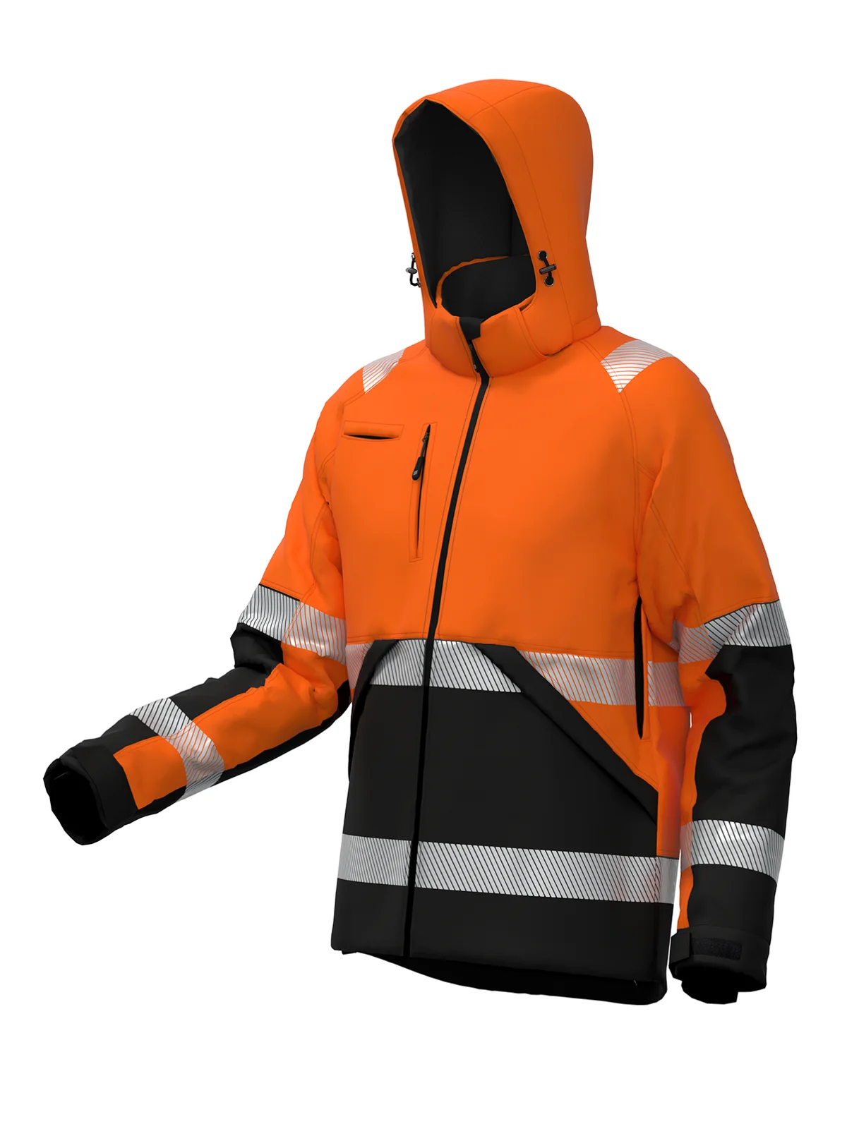 Зимска јакна од softshell VALENCIA Hi-vis Class 2 – прикажи 13