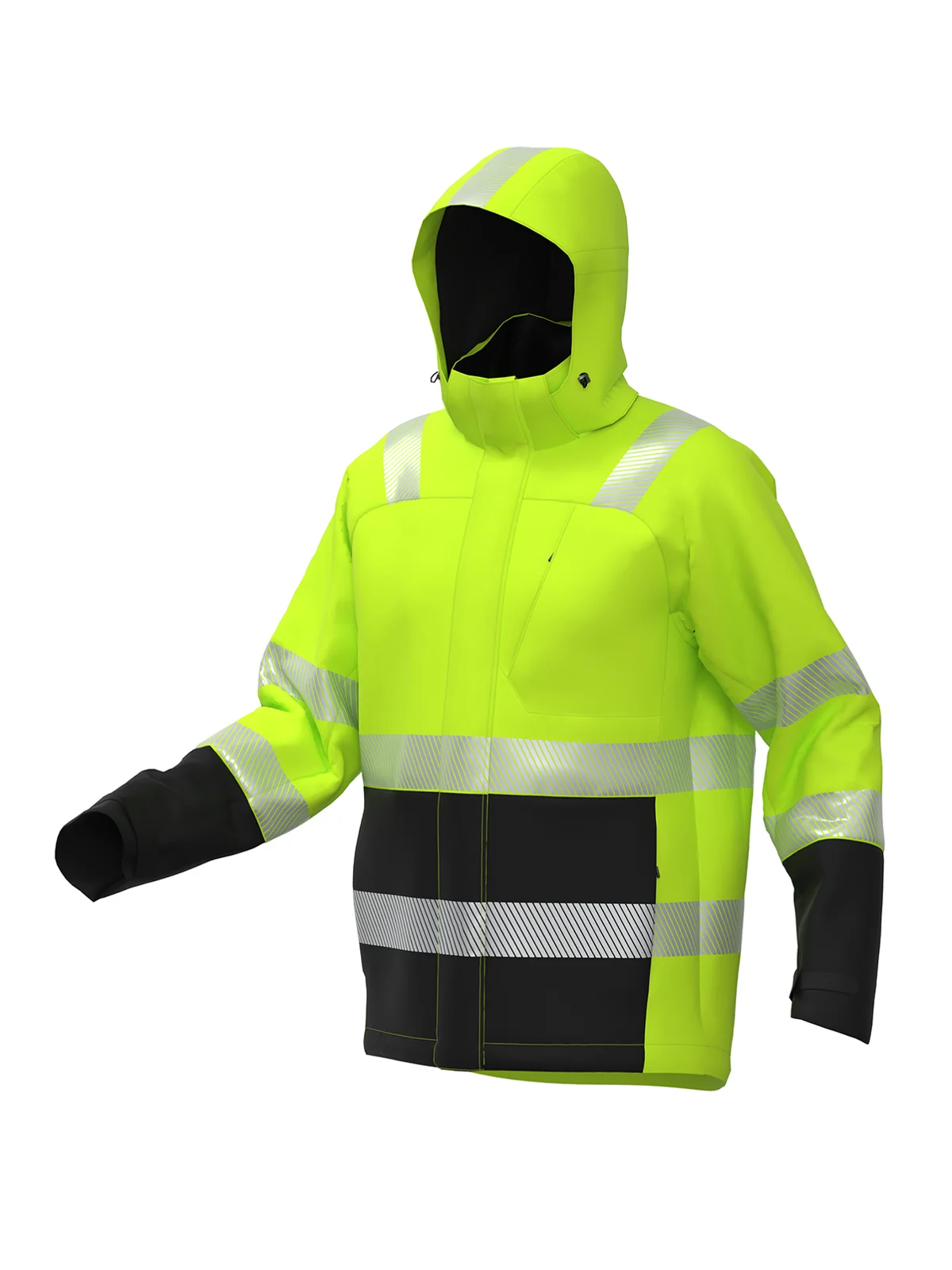 Winter jacket LIMA Hi-vis Class 3 with SORONA – view 2