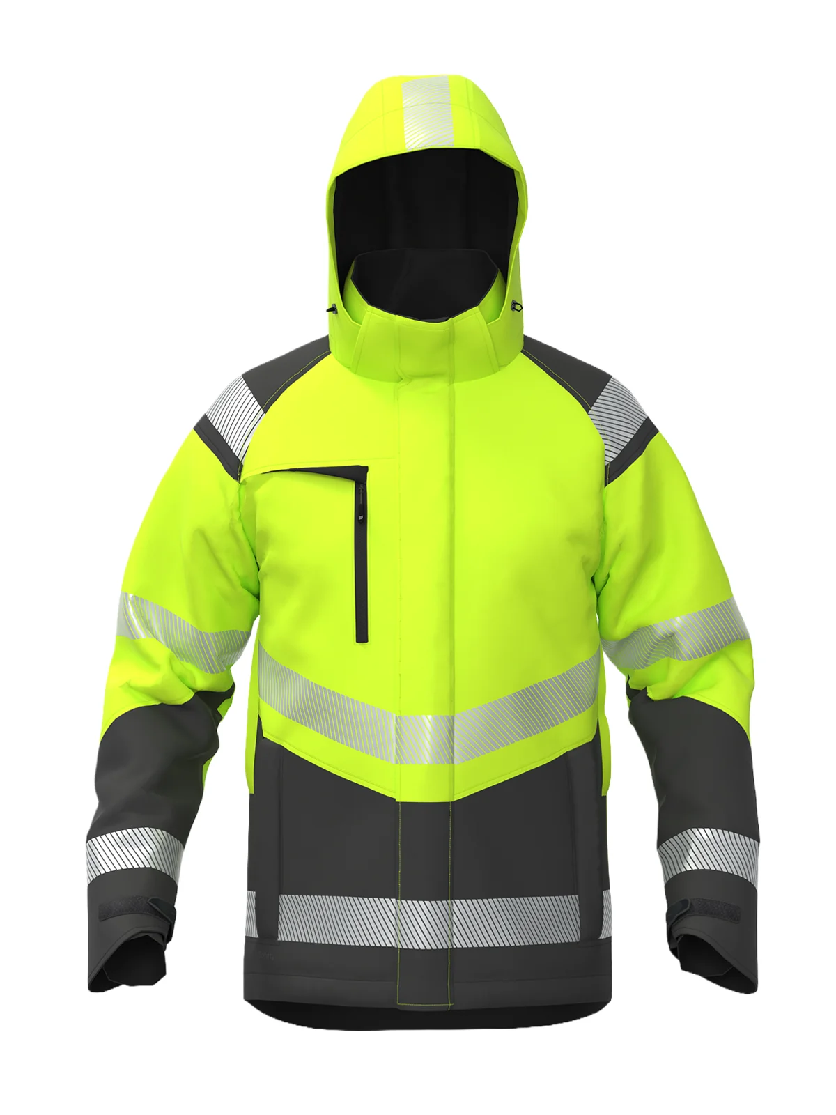 Зимска јакна од softshell ATLANTA Hi-vis Class 2