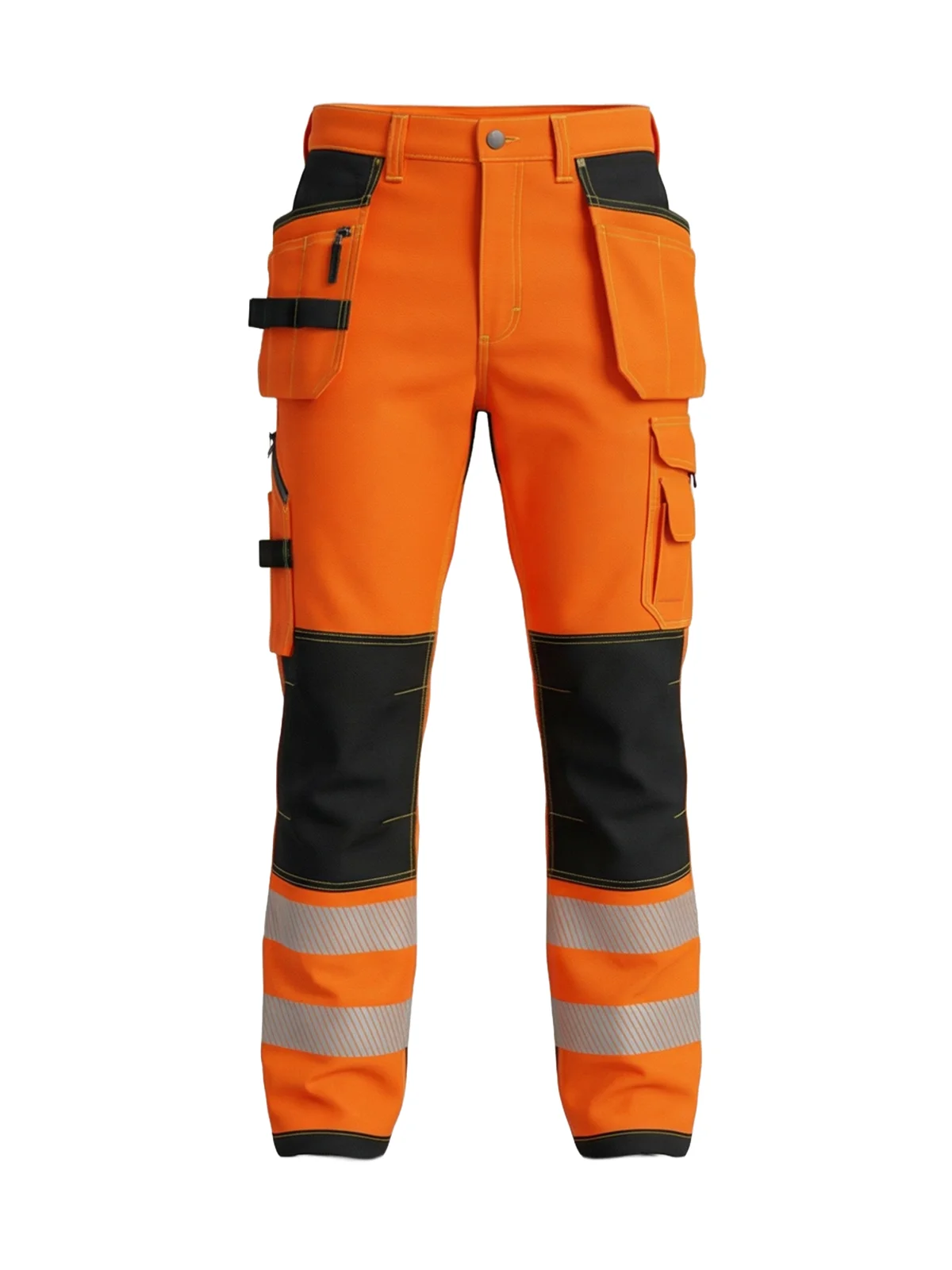 Stretch pants with cotton COMBO PLUS Hi-vis Class 2