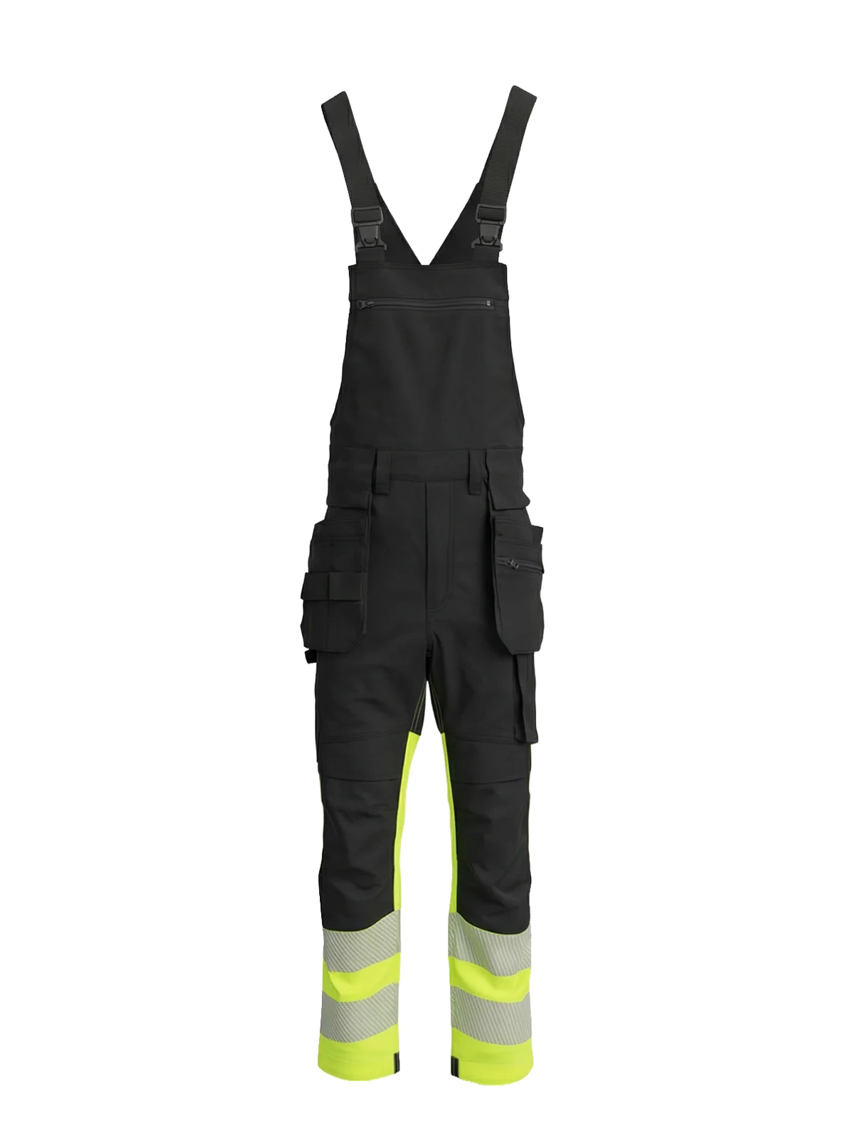 Stretchy cotton bipants COMBO Hi-vis Class 1