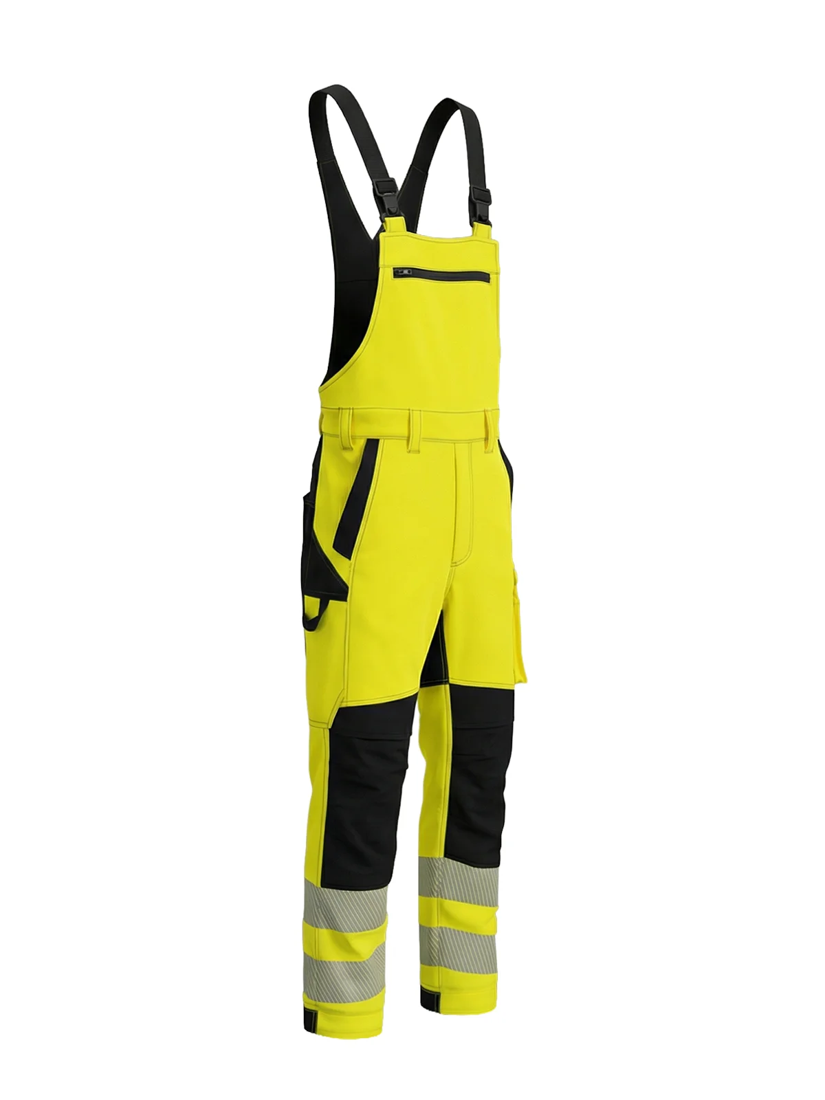 Stretchy bipants with cotton COMBO Hi-vis Class 2 – view 3